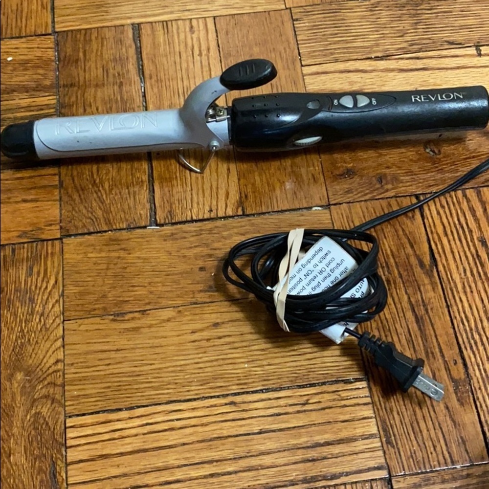 Revlon silver & black  1” curling iron
